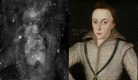 X-radiography of a portrait of Henry, Prince of Wales (1594–1612) from the collection at Audley End House, Essex